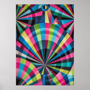 Poster Géométrie Électrique Ondes Radio et Rayons de Sole