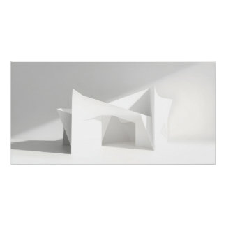 Poster Géométrie en papier élégante