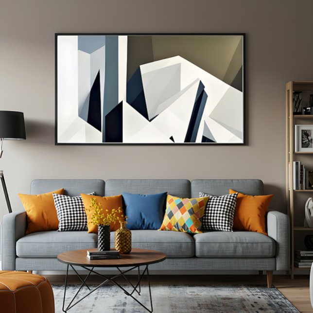 Poster Géométrie Facettée Minimaliste (Créateur téléchargé)