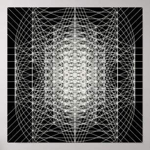 Poster Géométrie Sacrée Interdimensionnelle Le trou de ve