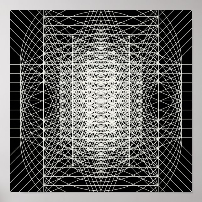 Poster Géométrie Sacrée Interdimensionnelle Le trou de ve (Devant)