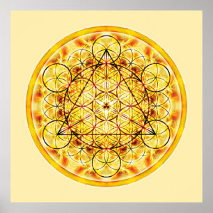 Poster Géométrie sacrée Mandala 2