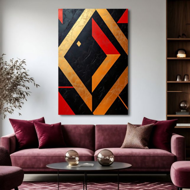 Poster Géométries flamboyantes (Créateur téléchargé)