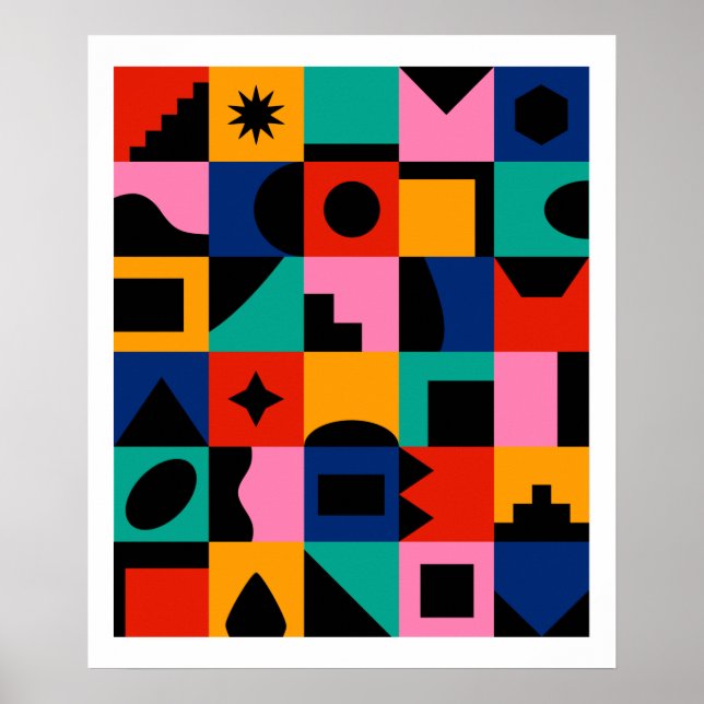 Poster Géométrique (Devant)