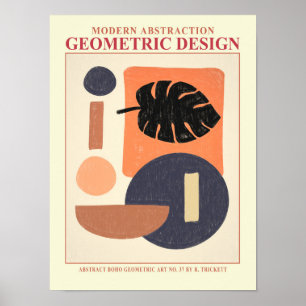 Poster géométrique Abstrait EP No 7