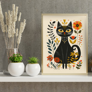 Poster géométrique Abstrait nordique (Matte) 15x19