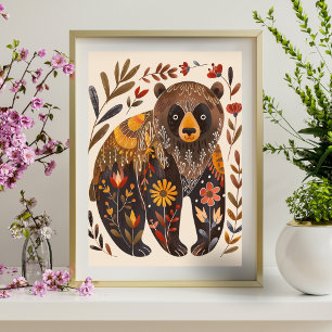 Poster géométrique Abstrait nordique (Matte) 15x19