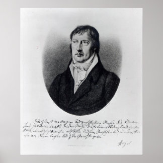Poster Georg Wilhelm Friedrich Hegel