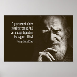 Poster George Bernard Shaw Citation