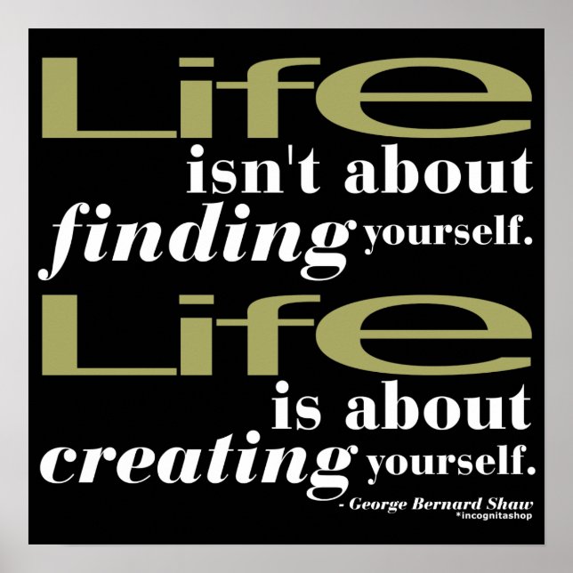 Poster George Bernard Shaw Citation (Devant)