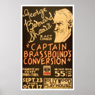 Poster George Bernard Shaw WPA 1938