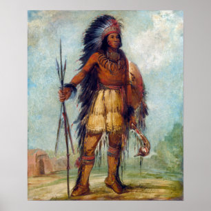 Poster George Catlin A-wun-né-wa-be, Bird of Thunder