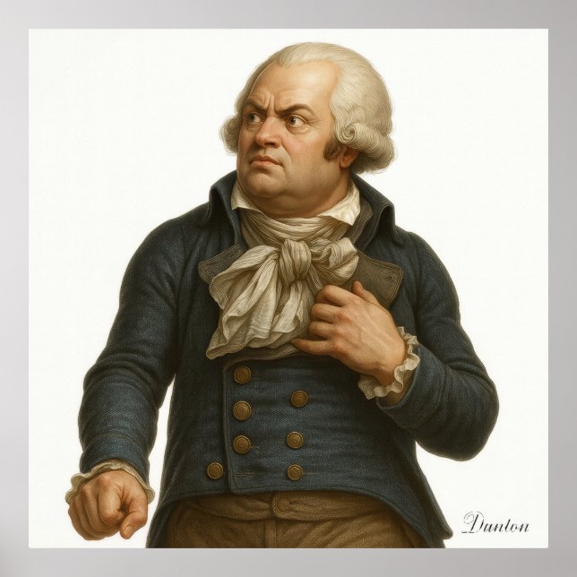 Poster George Danton - French Revolution Print (Devant)