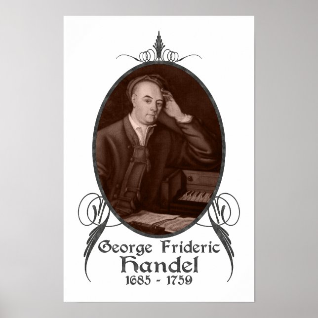 Poster George Frideric Handel (Devant)