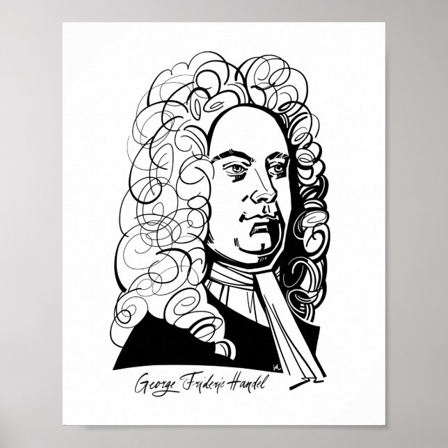Poster George Frideric Handel (Devant)