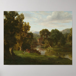 Poster George Inness - Le Vieux Moulin