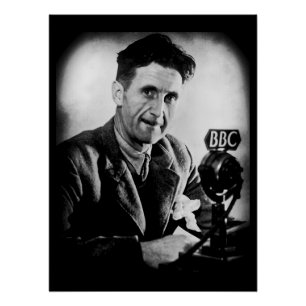 Poster George Orwell à la BBC