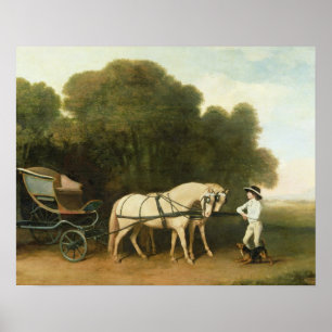 Poster George Stubbs   A Phaeton with a Pair of Cream