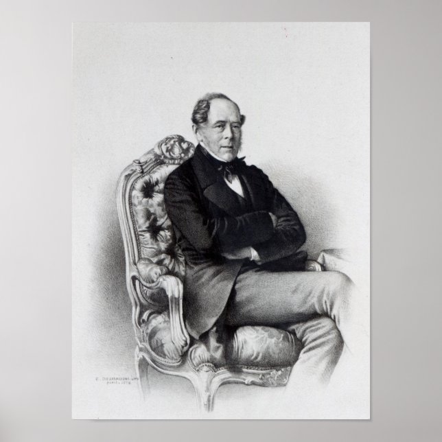 Poster George Villiers, 4e comte de Clarendon, 1856 (Devant)