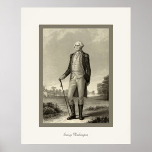 Poster George Washington ~ 1850's Vintage Fine Art