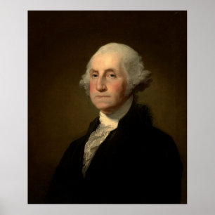 Poster George Washington 1st American President by Stuart
