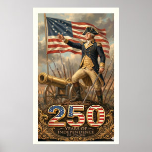 Poster George Washington : 250 ans d'indépendance Comme