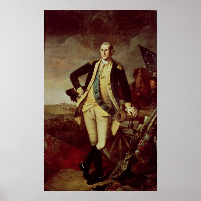 Poster George Washington à Princeton, 1779 (Devant)