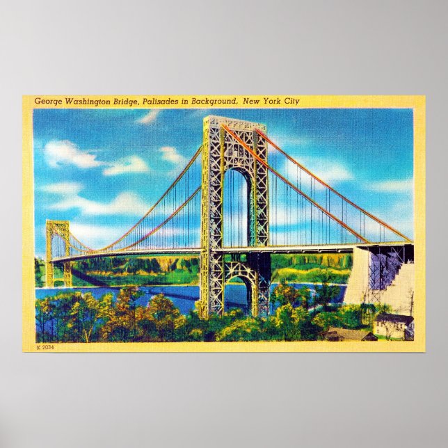 Poster George Washington Bridge, New York (Devant)