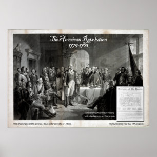 Poster George Washington, Guerre révolutionnaire