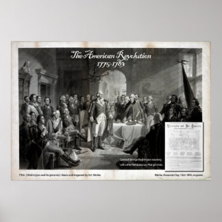 Poster George Washington, Guerre révolutionnaire