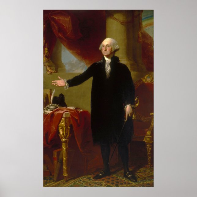 Poster George Washington Lansdowne Portrait par Stuart (Devant)