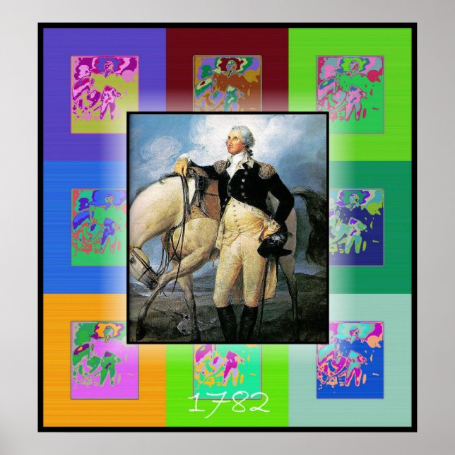 Poster George Washington, le pop art (Devant)
