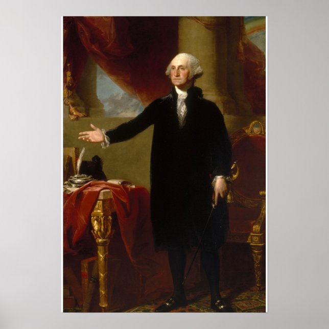 Poster George Washington par Gilbert Stuart (Devant)