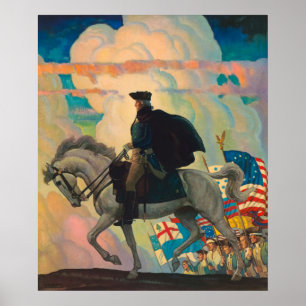 Poster George Washington par Newell Convers Wyeth