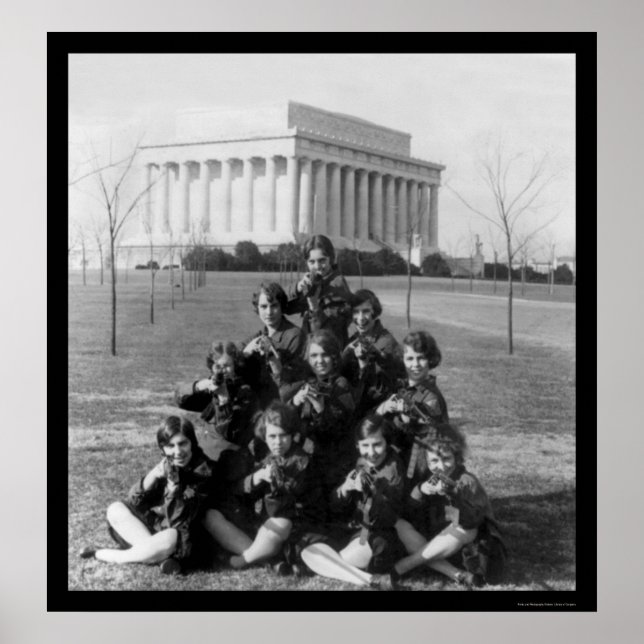 Poster George Washington University Girls Rifle Team 1927 (Devant)