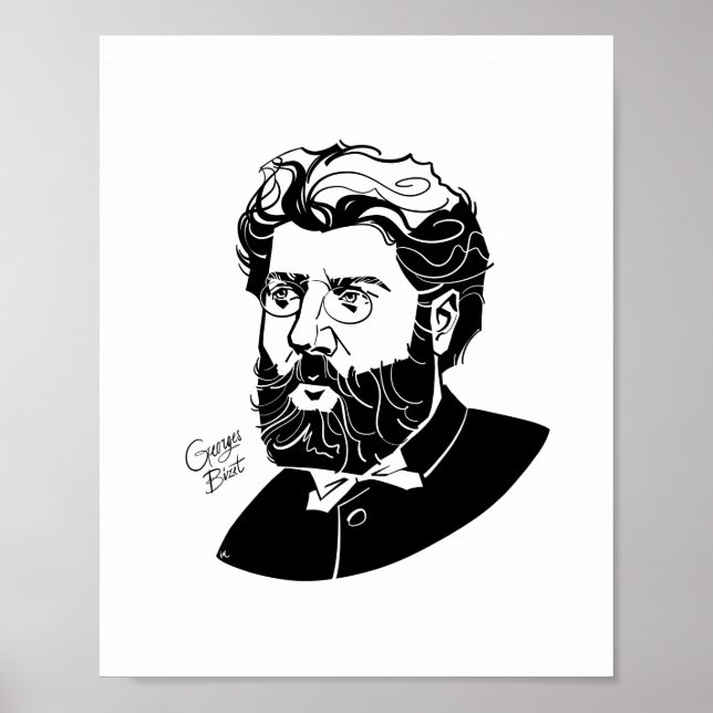 Poster Georges Bizet (Devant)