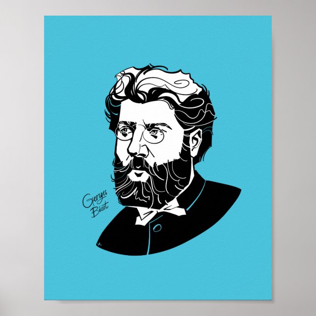 Poster Georges Bizet (Devant)