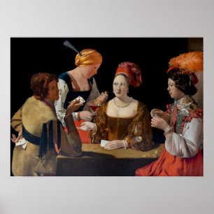 Poster Georges de la Tour - Cheat avec l'As des Diamants