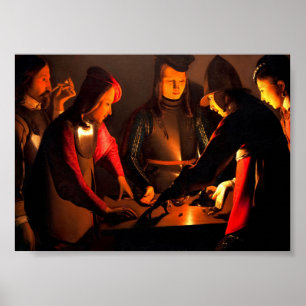 Poster Georges de la Tour - Les Joueurs de Dés