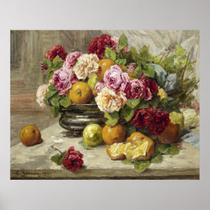 Poster Georges Jeannin Encore la vie des Roses et des fru