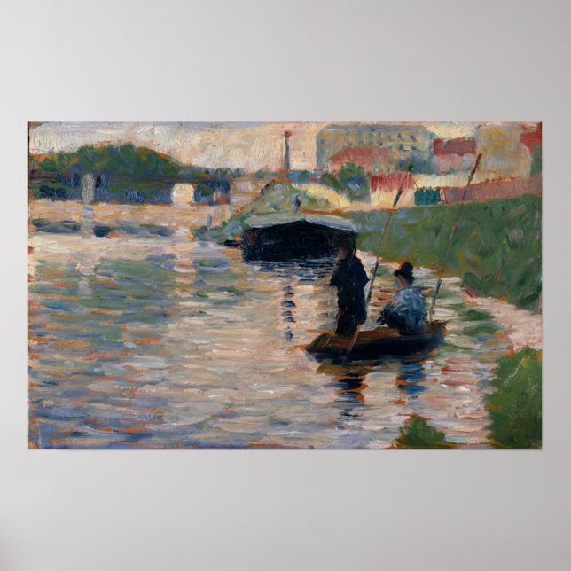 Poster Georges Pierre Seurat | Vue sur la Seine (Devant)