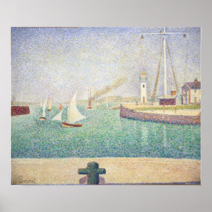 Poster Georges Seurat - Entrée du Port de Honfleur