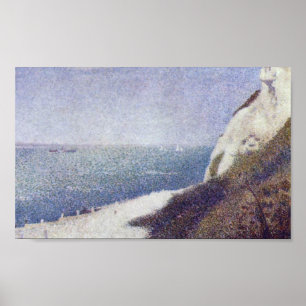 Poster Georges Seurat - La plage Le Bas Butin Honfleur