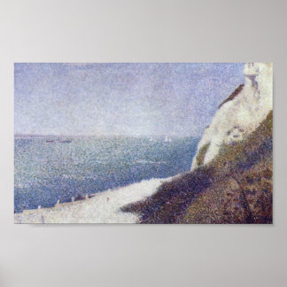Poster Georges Seurat - La plage Le Bas Butin Honfleur