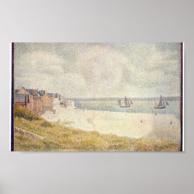 Poster Georges Seurat - Le Crotoy en aval (Devant)