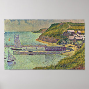 Poster Georges Seurat - marine (en Bessin de port)