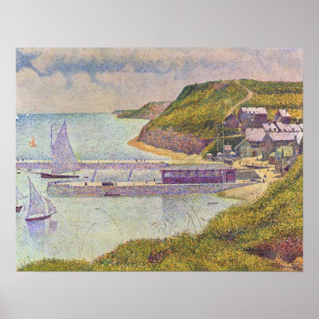 Poster Georges Seurat - Port-en-Bessin à High Tide (Devant)