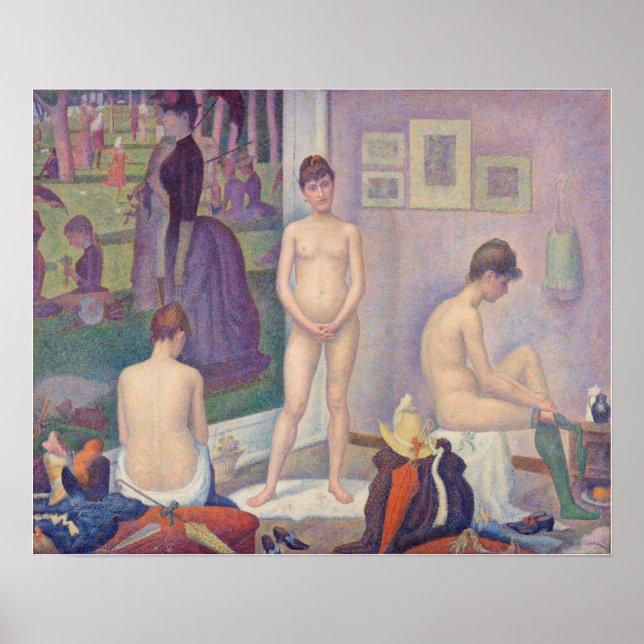 Poster Georges Seurat - The Models (Devant)