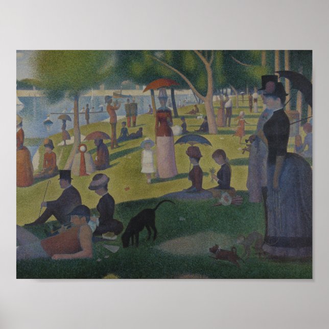 Poster Georges Seurat - Un dimanche sur La Grande Jatte (Devant)