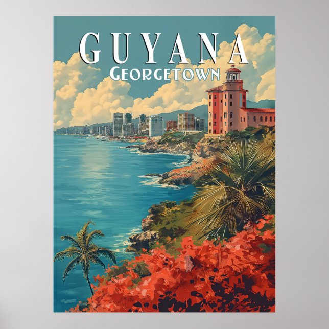 Poster Georgetown, Guyana (Devant)